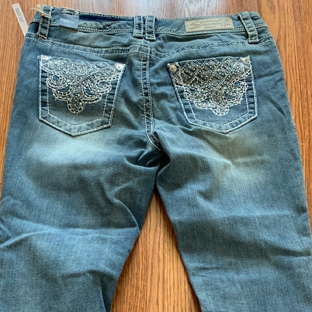 SEVEN 7 size 8 Women’s Blue Bootcut Denim Jeans - Picture 6 of 16